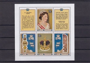 SA16d Cook Islands 1978 25th Anniv Coronation Queen Elizabeth II mint minisheet - Picture 1 of 1
