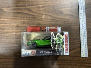 TRANSFORMERS 5 2016 Crosshairs Chevy Corvette Stingray Jada Diecast 8" 1:24 H8 - Picture 1 of 2