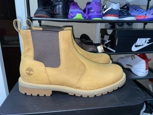 Timberland Redwood Falls Chelsea Wheat Brown Boots Mens Sz 11.5 - Picture 1 of 7