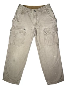 Duluth Trading Cargo Pants Mens Flex Fire Hose Relaxed Fit Canvas 32X28 Workwear - Picture 1 of 12