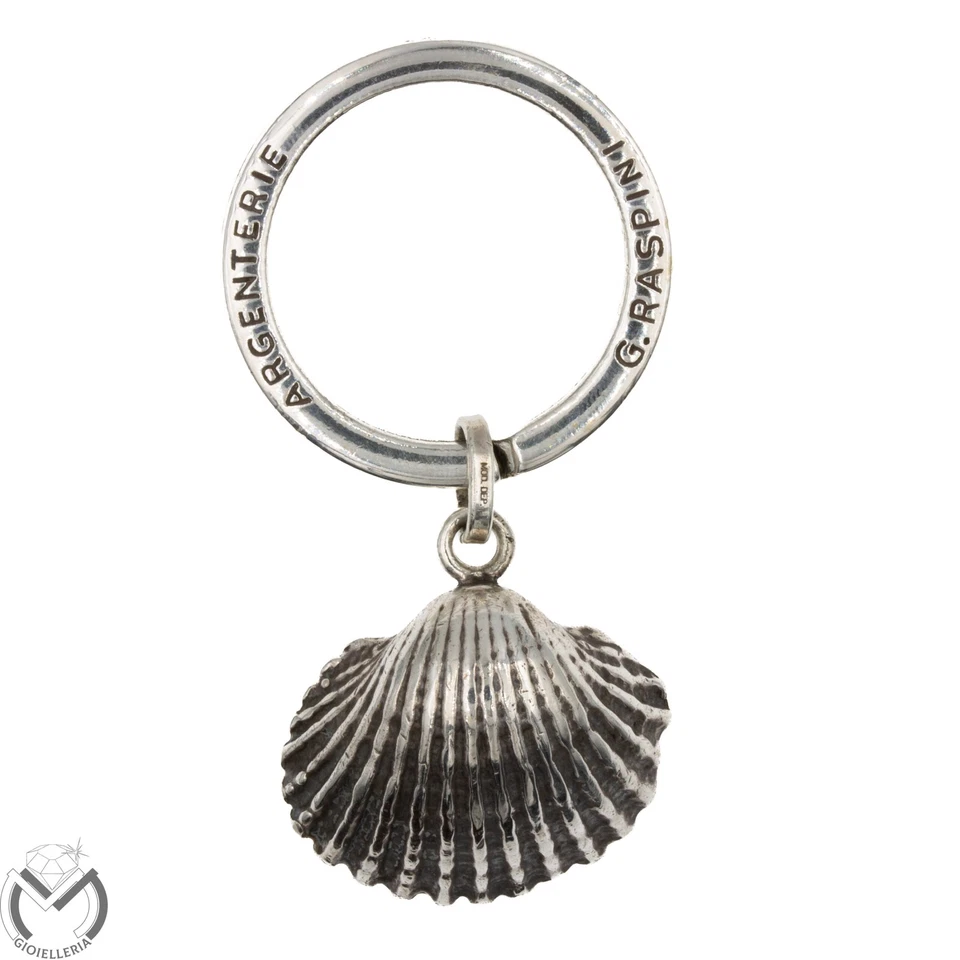 Portachivi Argento 925 RASPINI conchiglia -244/VE- - Immagine 1 di 3
