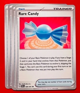 4x Rare Candy 191/198 Pokémon TCG Scarlet & Violet Paldean Fates NM Playset Lot - Picture 1 of 1
