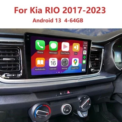 4-64G Wireles Carplay For Kia RIO 2017-2023 Android Car Stereo Radio GPS WIFI - Imagem 1 de 4