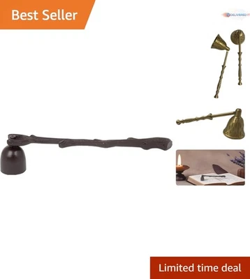 Antiguo taponador de velas de metal rama de árbol rústico 10,5 pulgadas accesorio de decoración del hogar Foto 1 de 4