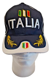 Navy Blue Adult Italia Adjustable Baseball Cap - Picture 1 of 2