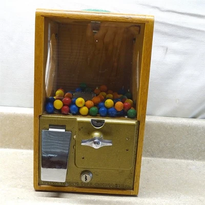 Máquina expendedora de monedas de colección Gumball, Victor Vending Corp. Baby Grand Foto 1 de 4