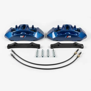 Front big brake upgrade Kit for BMW X5 F15 X6 F16 to Brembo Blue 6-pot caliper - Picture 1 of 8