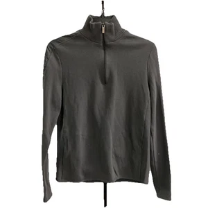 Maglione Kenneth Cole uomo grigio maglia collo 1/4 zip taglia S - Foto 1 di 12