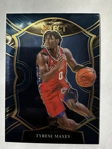 2020-21 Panini Select - Concourse Tyrese Maxey #81 Blue (RC) - Picture 1 of 2