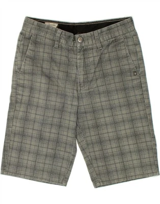 VOLCOM Womens Chino Shorts W28 Medium Grey Check Cotton HH04 - Image 1 of 3