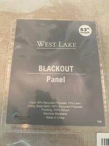 WEST LAKE Pinch Plissee Verdunkelungsvorhang Paneele für Schlafzimmer Wohnzimmer, Sandfutter - Bild 1 von 3