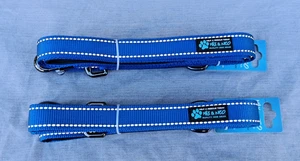 NEU Max&Neo BLAU Ein- oder Doppelgriffleine reflektierend VORTEILE HUND RETTUNG - Bild 1 von 7