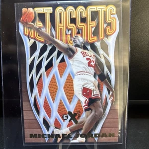 1996-97 Skybox E-X2000 Michael Jordan Net Assets #8 Diecut Bulls Insert Card - Picture 1 of 9