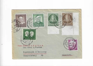 Berlin / Mi.-Nr. 101 ER FNr 1 + 102 + / auf Auslands-Brief v. Bremen nach DK - Bild 1 von 2