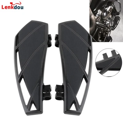 Front Driver Floorboards Footboards For Harley Dyna Touring Street Glide Softail — 第 1/4 张图片
