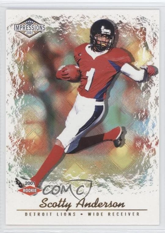 2001 Pacific Impressions Red Back /280 Scotty Anderson #170 Rookie RC - Image 1 of 2