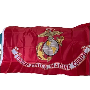 NEW United States 36x57" Red Marine Corps W/Grommets Indoor/Out Polyester Flag - Picture 1 of 4