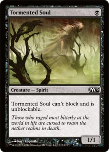 Tormented Soul Light Play, English Magic the Gathering MTG Magic 2013 - Image 1 of 1