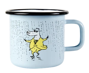 Taza Esmalte Moomin Makia Adventures of Moominpappa Make It Rain 3,7 dl *NUEVA - Imagen 1 de 2