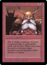 WOTC MtG Beta Dwarven Warriors (C) VG