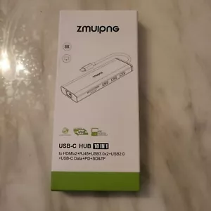 10 in 1 USB C Dock USB C Hub Multiport Adapter HDMI VGA - Picture 1 of 3
