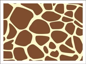 Giraffe Pattern Cake Toppers Edible Icing Animal Print Cake Decoration (6 Sizes) - Picture 1 of 10