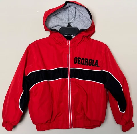 Georgia Bulldogs Toddler Hoodie Size 3T Hooded Sweatshirt UGA Kids Jacket Red Cover