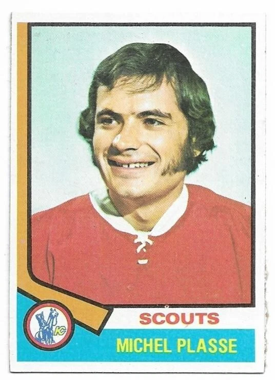 MICHEL PLASSE 1974-75 Topps Hockey card #257 Kansas City Scouts NR MT - Image 1 of 1