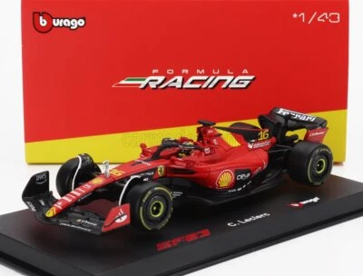 MODELLINO AUTO STATICO BURAGO FERRARI F1 SF23 MONZA GP 2023 LECLERC VETRINA 1/43 - Immagine 1 di 4