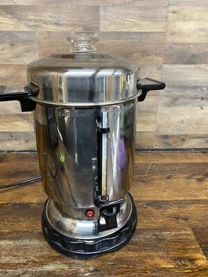BAKERS CHEFS 60-CUP COFFEE MAKER URN STAINLESS STEEL Model 233305 - Image 1 of 4