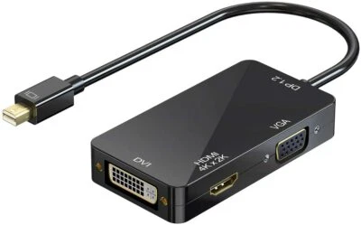 Thunderbolt Adapter 4K, [Mini DP V1.2 Version] Mini Displayport to HDMI/VGA/DVI - Image 1 of 2