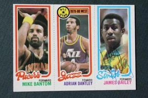 Tarjeta de baloncesto Topps de los Seattle Supersonics James Bailey 1980-81 autografiada GENIAL- - Imagen 1 de 1