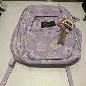 JanSport Big Student 17.5" Backpack - Fresh Floral Lilac - Picture 1 of 3