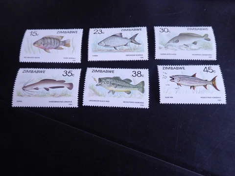 ZIMBABWE 1989 SG 756-761 FISH (1ST SERIES)   MNH Cover