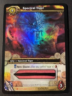 World of Warcraft TCG Spectral Tiger WoW Lootcard Benutzt! - Bild 1 von 2