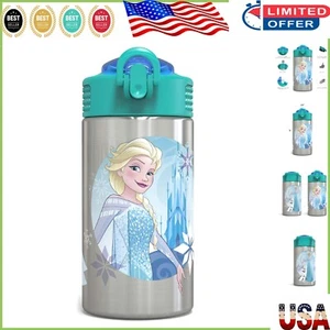 15.5oz BPA-Free Stainless Steel Water Bottle for Kids - Frozen Character Design - Picture 1 of 12