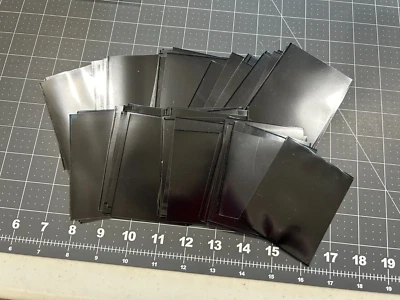 Lote de 80 soportes de sello XXL ligeramente usados SIN SPLIT negro bloque de placa de 3,5x5" JB8 Foto 1 de 2