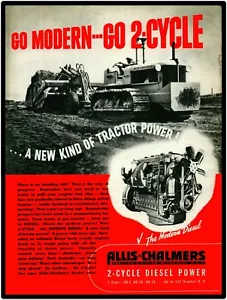 Allis Chalmers Tractor Vintage Look 9” x 12” Reproduction Aluminum Sign Diesel - Picture 1 of 1