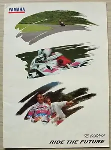 YAMAHA MOTORCYCLES RANGE LF Sales Brochure 1993 #3MC-0107025-93UK GTS1000 YZF750 - Picture 1 of 4