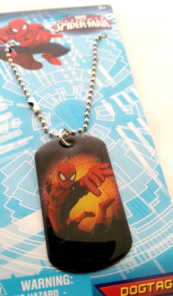 Marvel Spider-Man Dog tag Necklace Chain