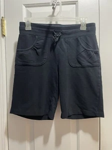 School Uniform Shorts, Fleece, Black, Pockets, Elastic Waist, Size XL (14-16) - Picture 1 of 6