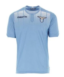 7113 Macron Ss Lazio ROM Trikot Wettspiel Home M15 Offizielle T-Shirt Kind - Picture 1 of 1