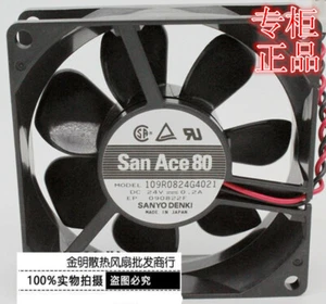 Sanyo 8025 8CM 109R0824G4021 24V 0.2A 2-wire chassis Inverter cooling fan - Picture 1 of 1