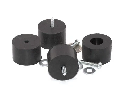 Natural Black Rubber Feet for Yamaha CR-620, 820, 1020, 2020. + Mounting Screws - Image 1 of 4