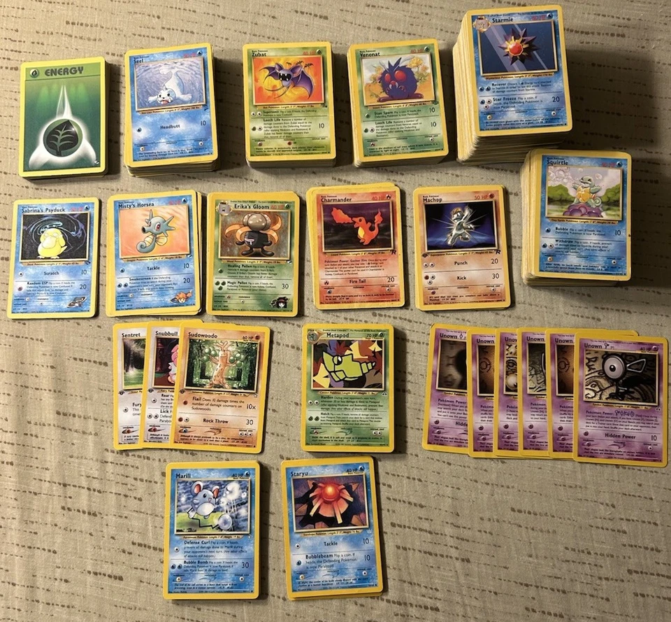 Vintage Pokemon Card Lot Multiple Sets 200+ Base Set Unlimited; Jungle; Fossil - Image 1 of 4