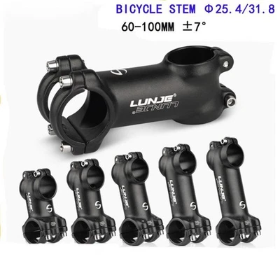Road Bicycle Bike Stem 7 Degree MTB 25.4/31.8mm 60-100mm Ultralight Bike Stem - Image 1 of 4