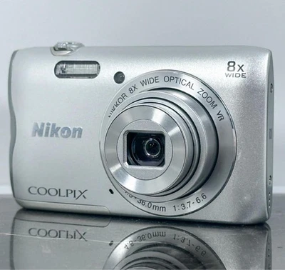 Nikon COOLPIX A300 Silver Compact Digital Camera 20MP Tested from Japan - Image 1 of 4