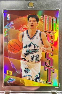 1998-99 Topps John Stockton Tim Hardaway East West Refractor Card #EW3 - Image 1 of 2