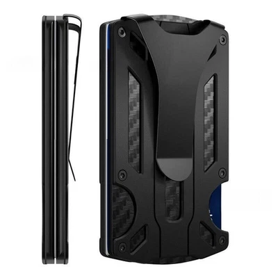 Tactical Aluminum Money Clip Slim Wallet for Men RFID Blocking Card Holder - Image 1 of 4