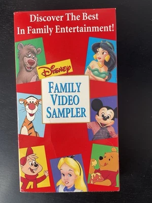 Disney Family Video Sampler VHS Tape Cartoon Kids - Image 1 of 4